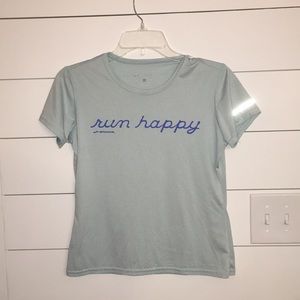 Brooks Run Happy running tee shirt